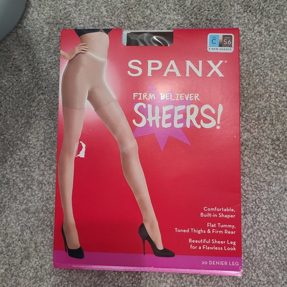 SPANX Accessories New Spanx Firm Believer Sheers Pantyhose Shaper Size C Shade S6 2 Denier